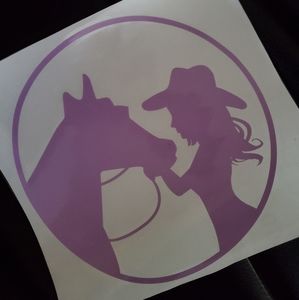 Cowgirl Decal